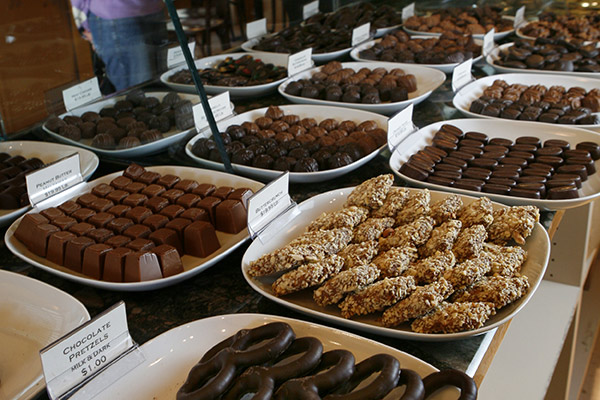 Some sweets from Naked Chocolate Café